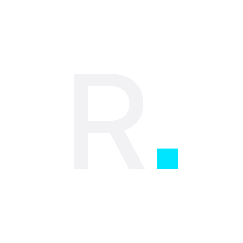 Renata 'R.' monogram avatar with cyan square